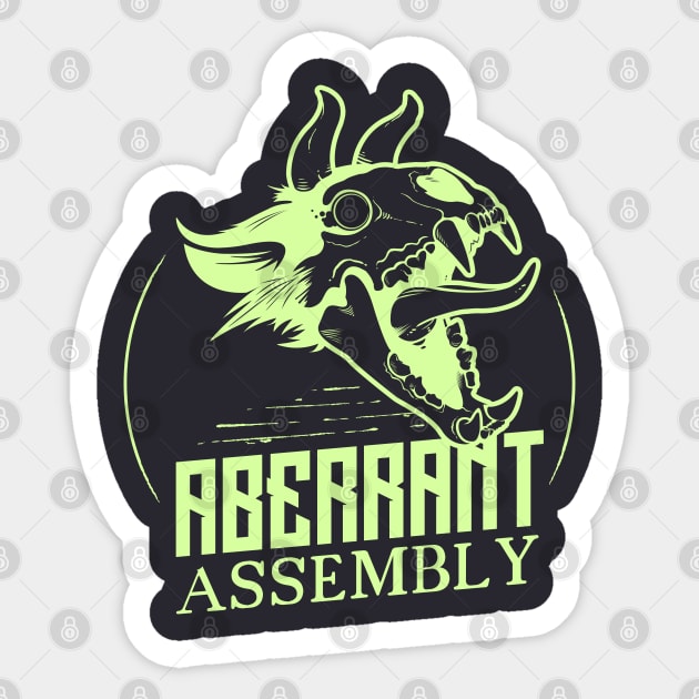 Aberrant Assembly Emblem Sticker by Aberrant Assembly